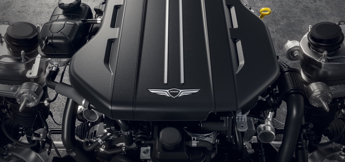 Hyundai G90, 3,5-ЛИТРОВЫЙ БЕНЗИНОВЫЙ ДВИГАТЕЛЬ С ТУРБОНАДДУВОМ