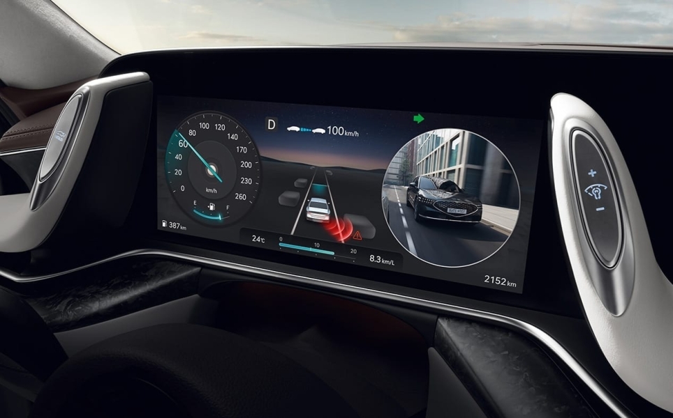 Hyundai G90, Система контроля слепых зон (BVM)